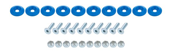 Countersunk Bolt Kit Blue 10pk